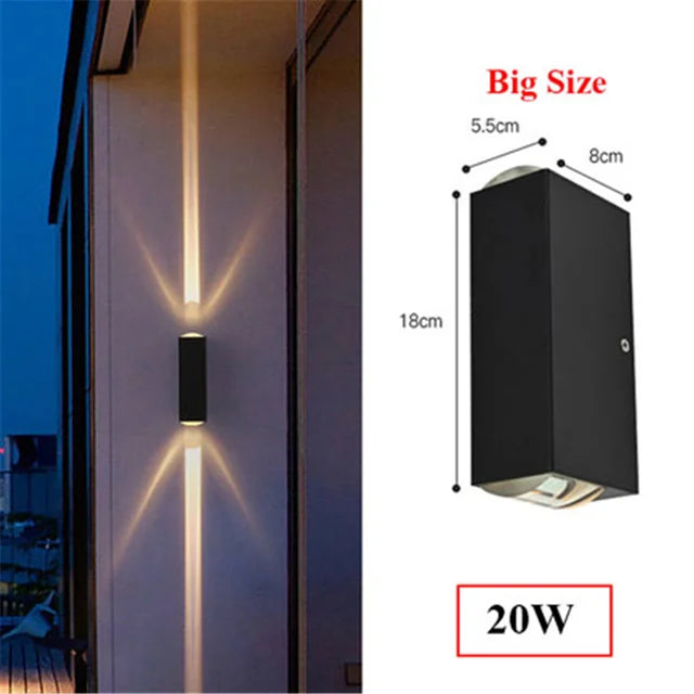 Elegant Rectangular Accent Outdoor Wall Light