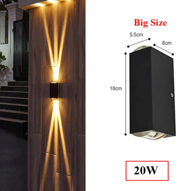 Elegant Rectangular Accent Outdoor Wall Light