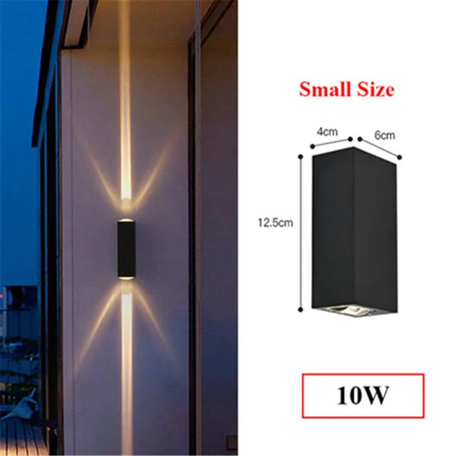 Elegant Rectangular Accent Outdoor Wall Light