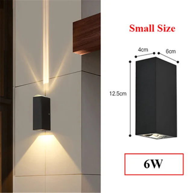 Elegant Rectangular Accent Outdoor Wall Light