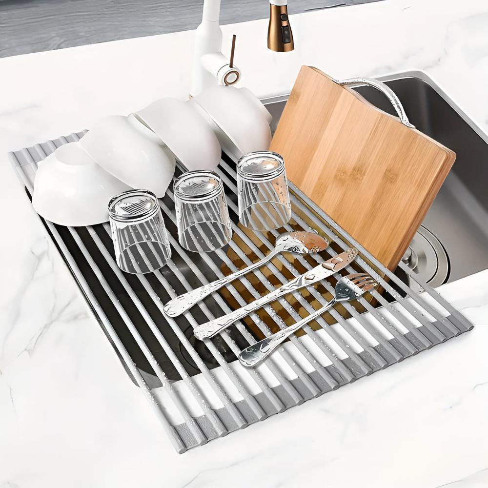 Collapsible Premium Stainless Steel Dish Drying Rack