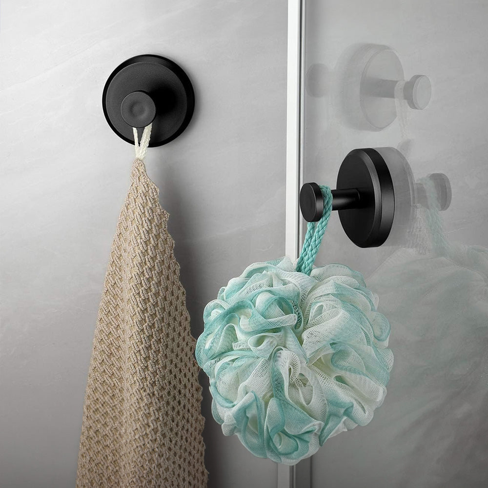 Premium Suction Cup Hooks for Bathroom | 2-Piece