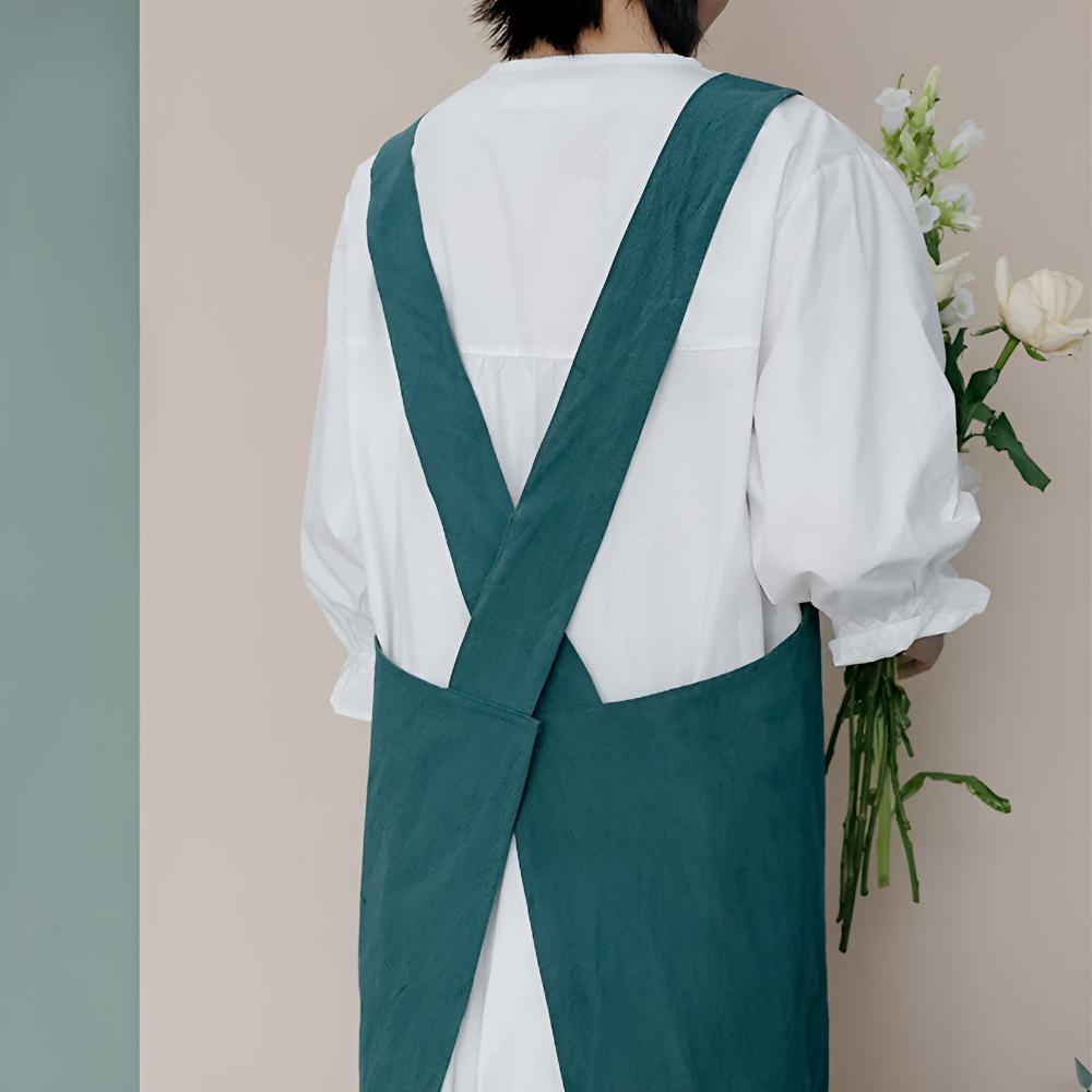 Minimalist Chic Cross-Back Apron | Effortless Comfort & Style