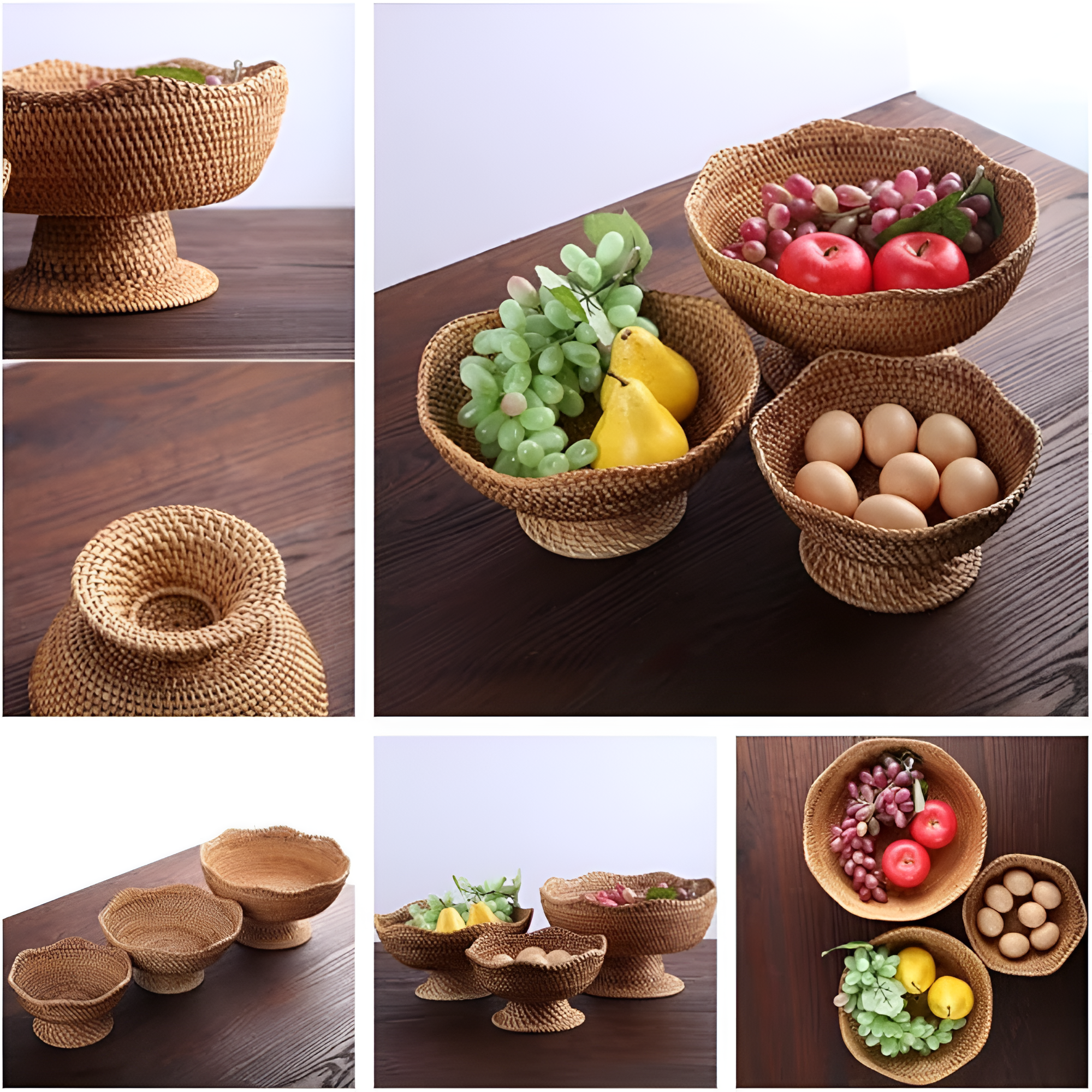Premium Rustic Hand Woven Fruit Basket