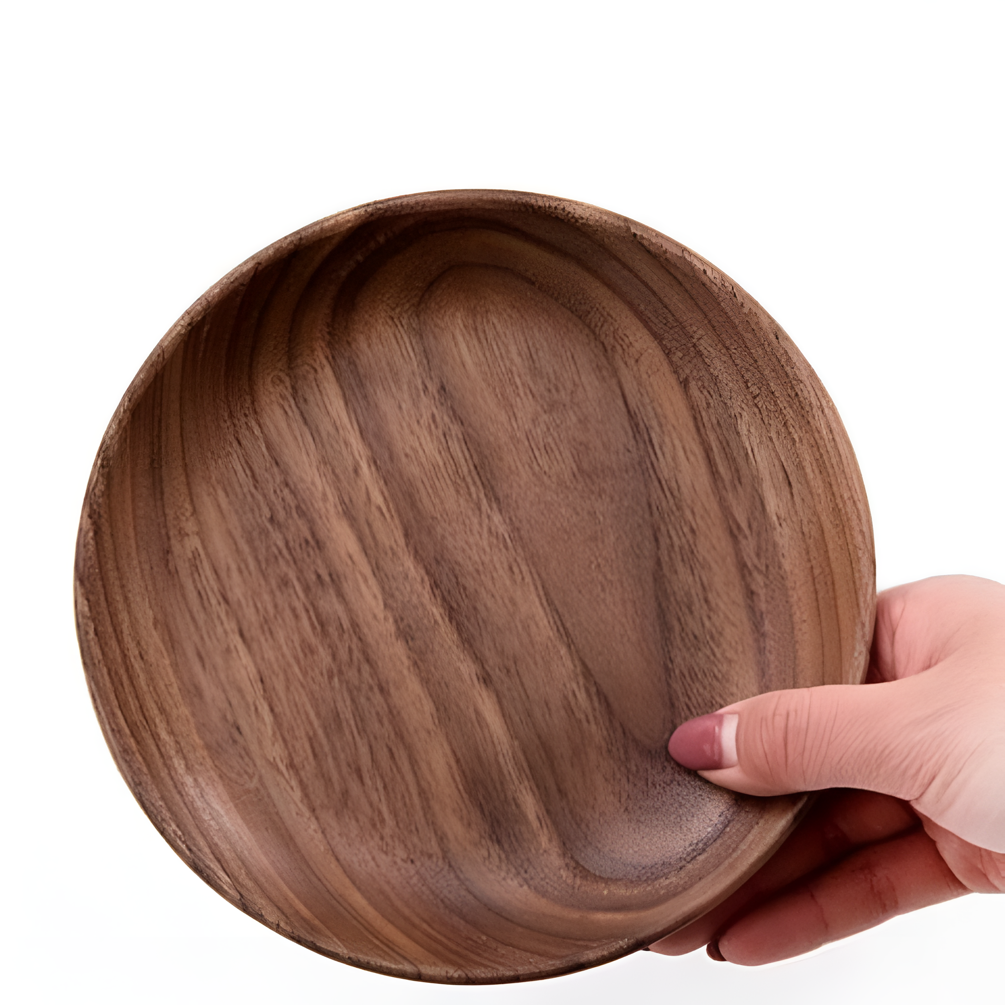 Signature Walnut Luxe Handcrafted Wood Plate