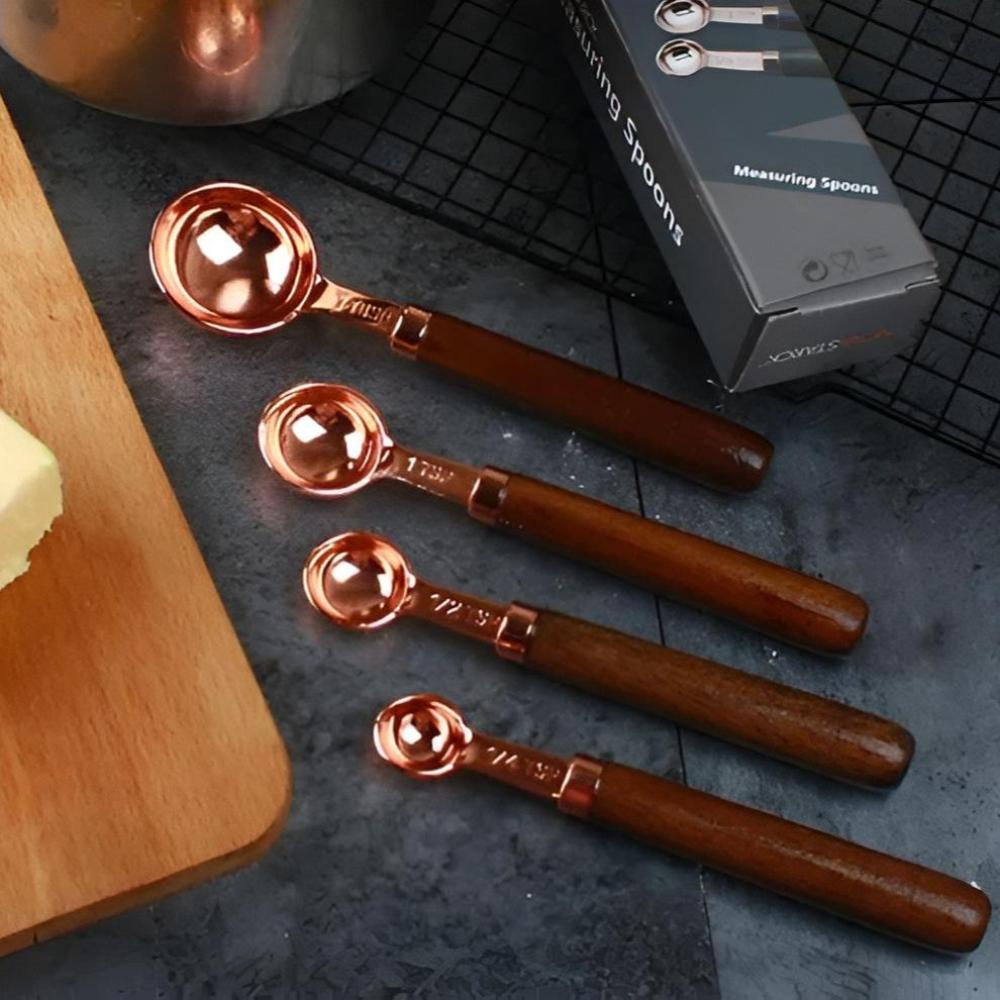 Premium Copper Ergonomic Measuring Set
