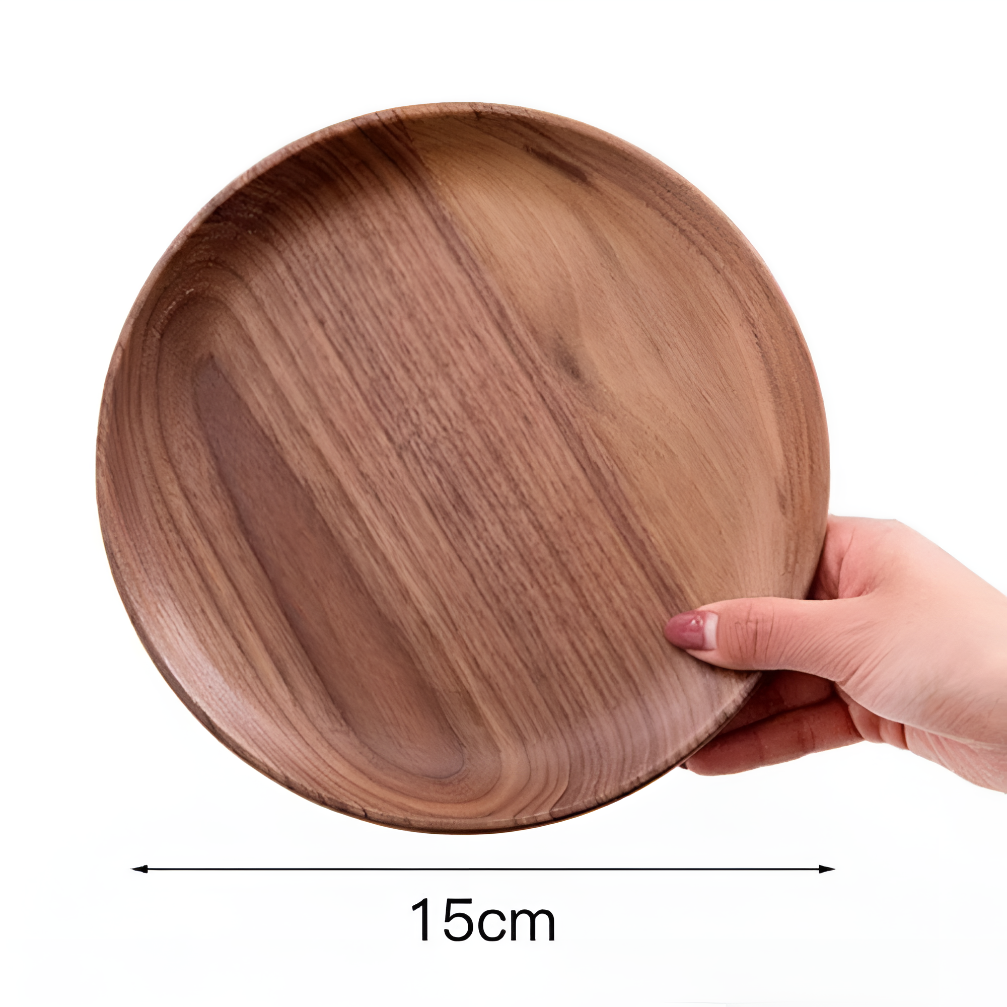 Signature Walnut Luxe Handcrafted Wood Plate