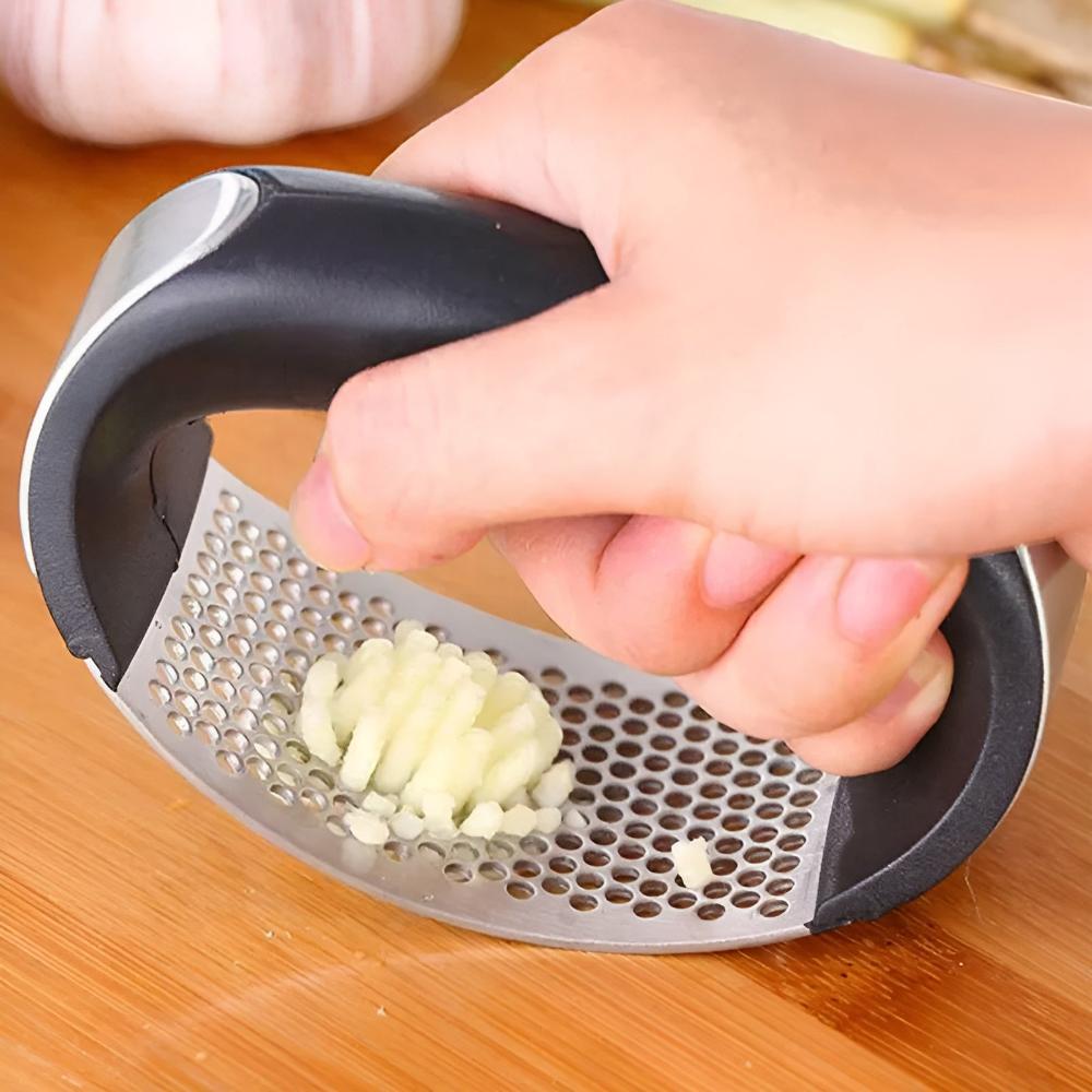 Premium Manual Stainless Steel Garlic Press Crusher