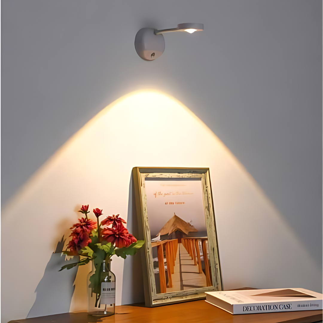 Smart 360° Rotating Motion-Activated LED Spotlight
