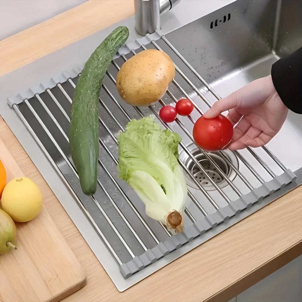Collapsible Premium Stainless Steel Dish Drying Rack