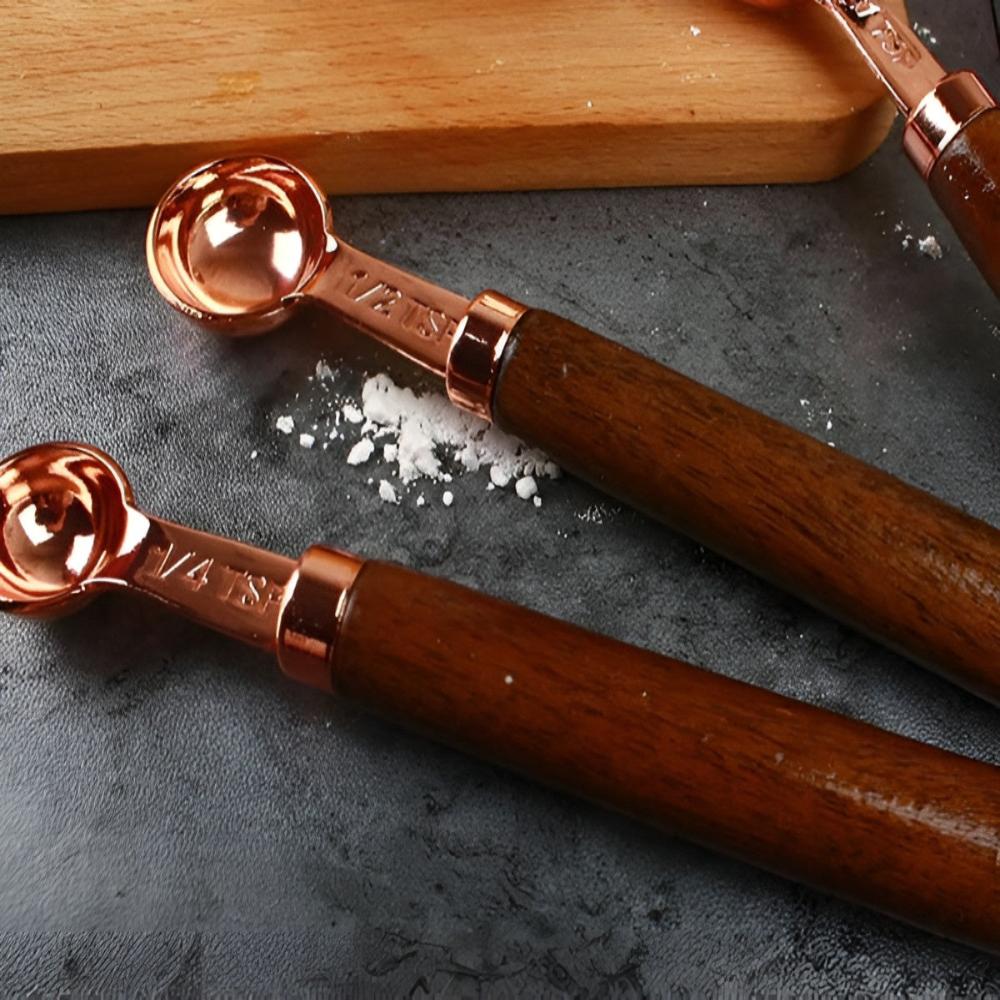 Premium Copper Ergonomic Measuring Set