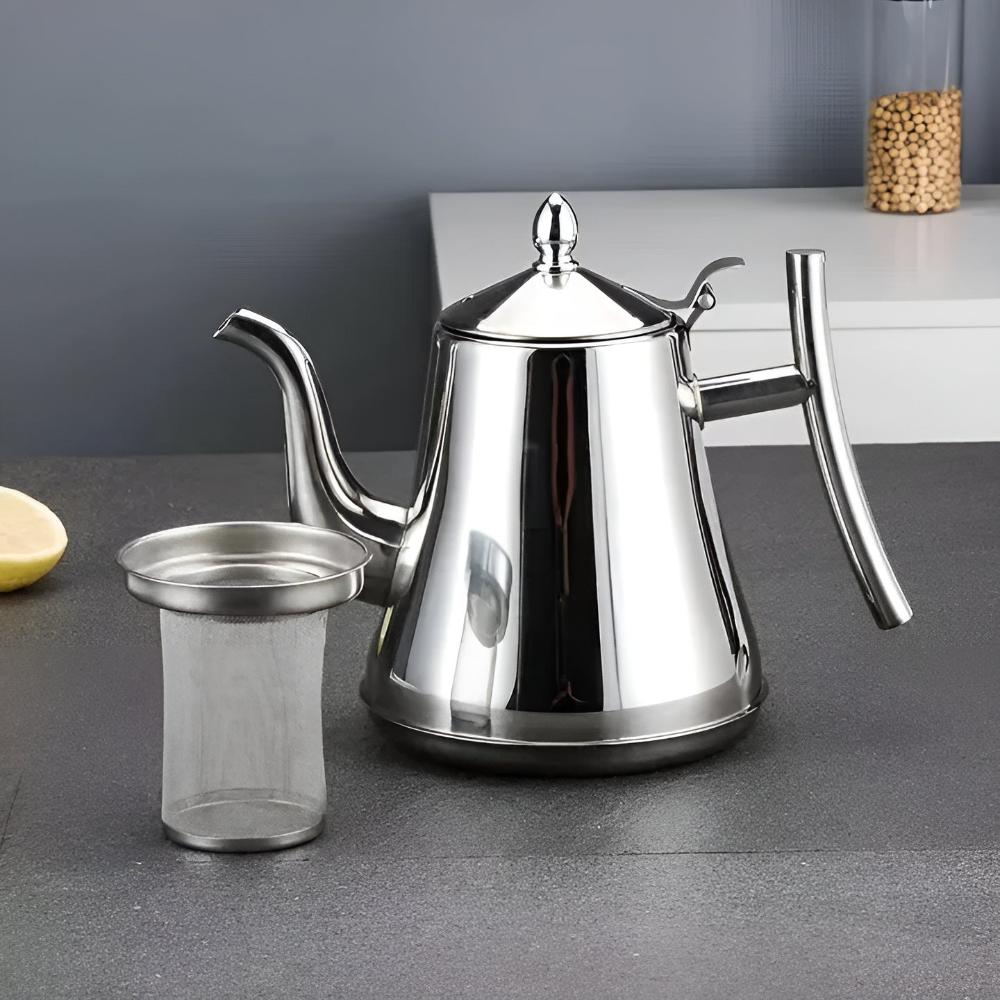 Refined Stainless Steel Filtered Kettle