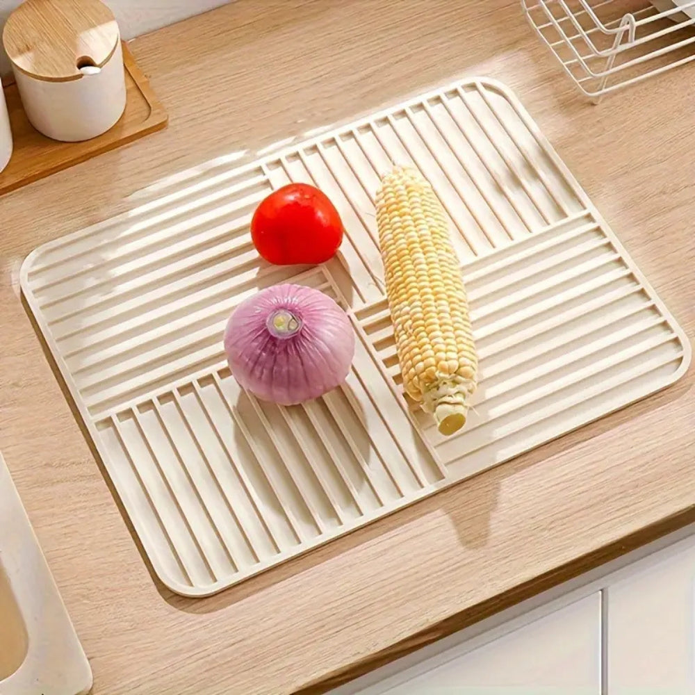 Versatile Non-Slip Silicone Dish Drying Mat | Foldable & Heat-Resistant