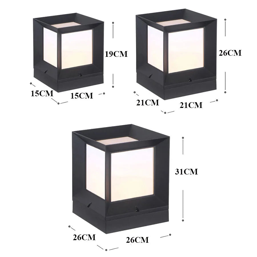 Elegant Cube Column LED Light