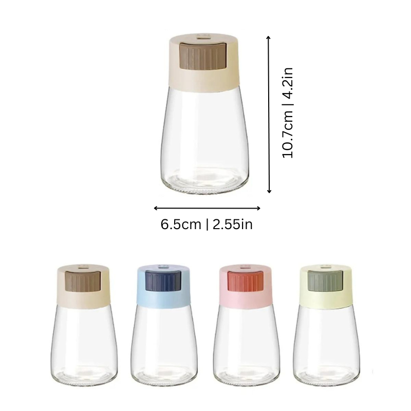 4-Piece Efficient Salt & Pepper Shakers