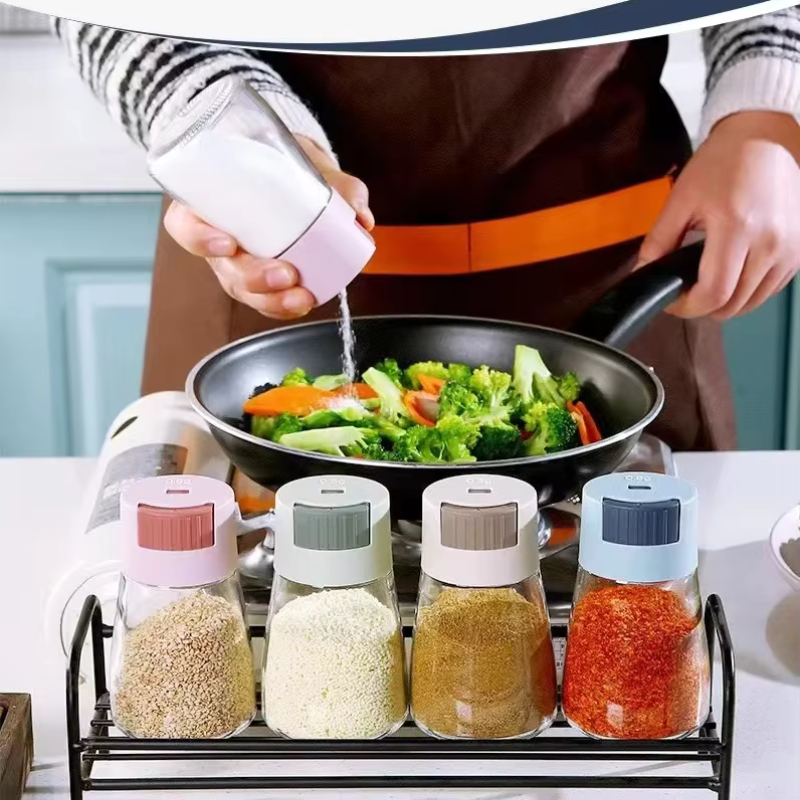 4-Piece Efficient Salt & Pepper Shakers