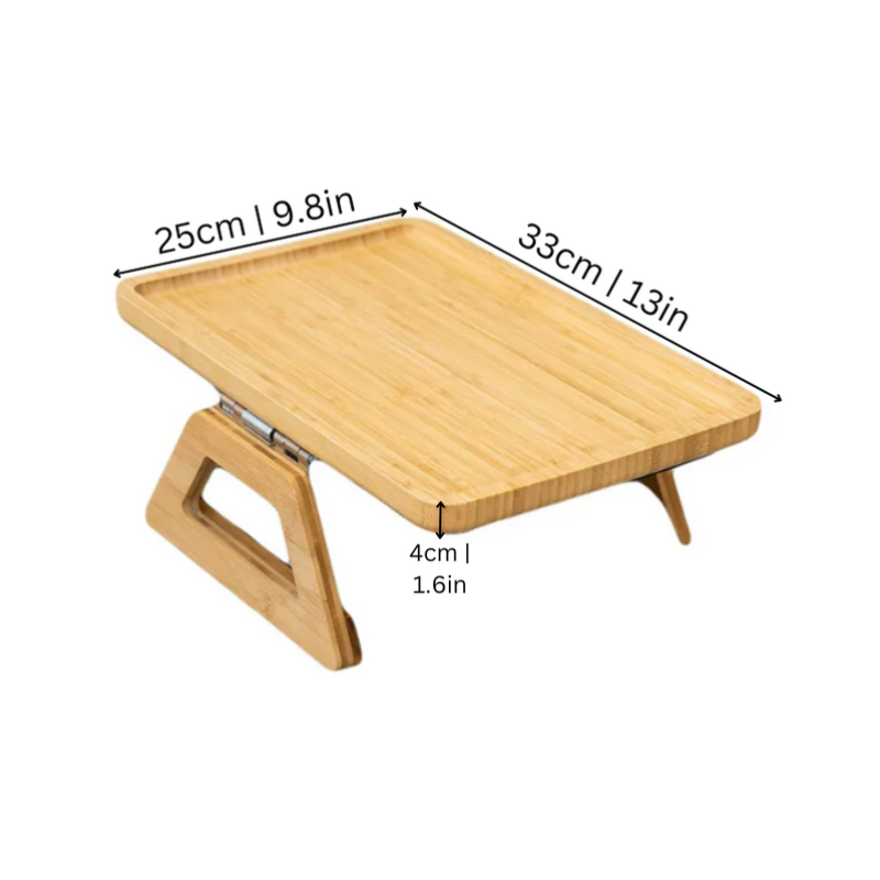 Bamboo Luxe Clip-On Sofa Arm Table