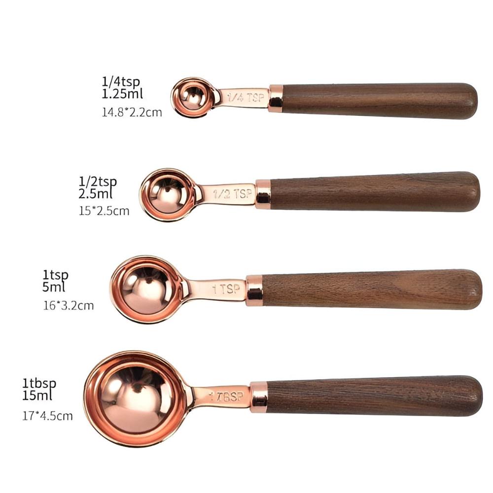 Premium Copper Ergonomic Measuring Set