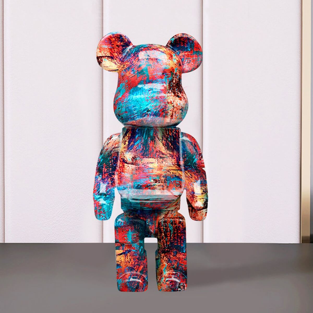 Graffiti Sculptural Bear Figure
