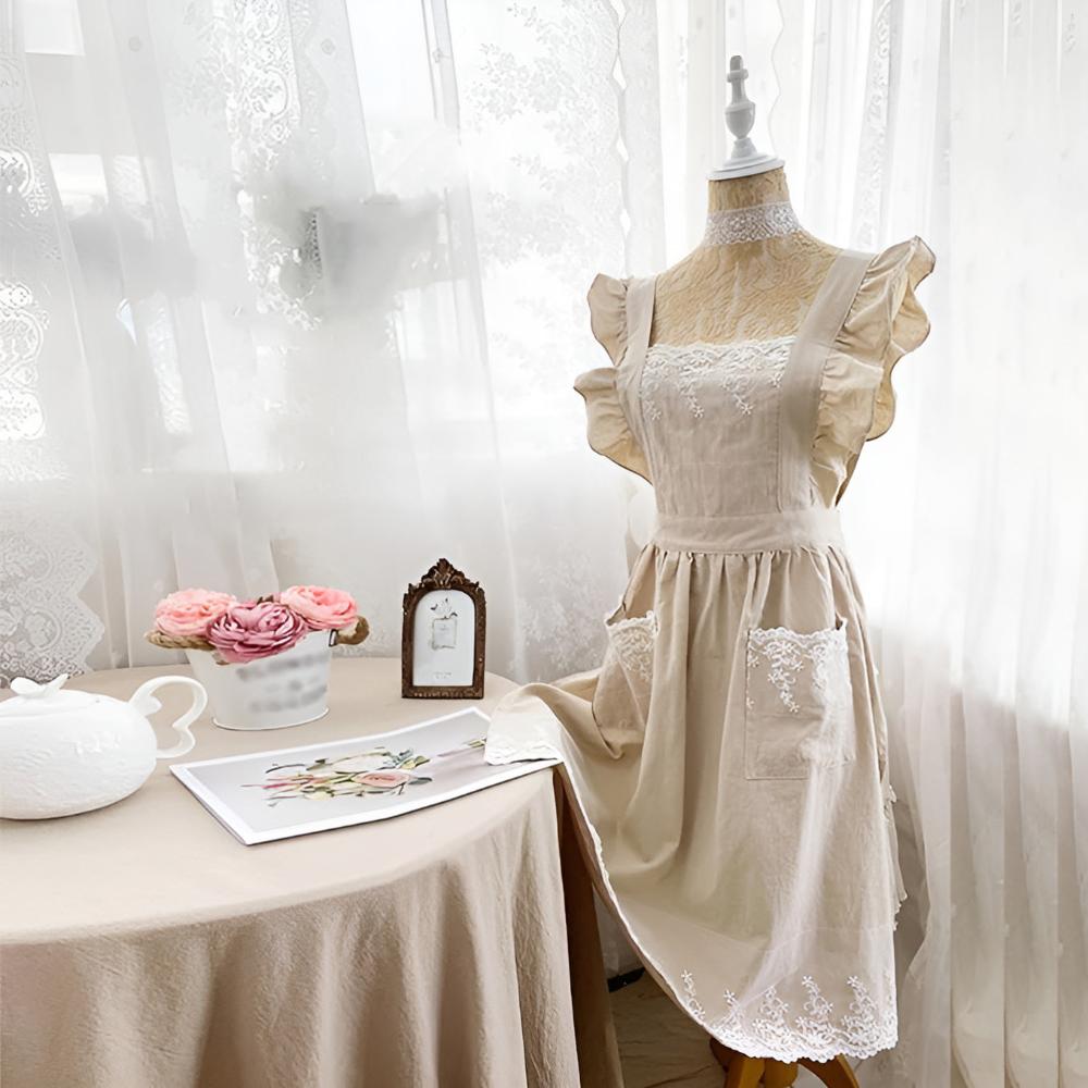 Dainty Chic Ruffle Apron for Women