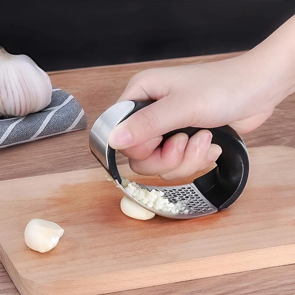 Premium Manual Stainless Steel Garlic Press Crusher