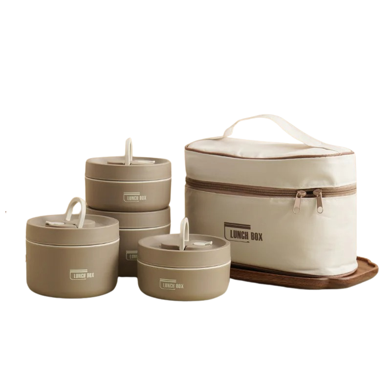 Premium Leak-Proof Stainless Steel Lunch Box Set