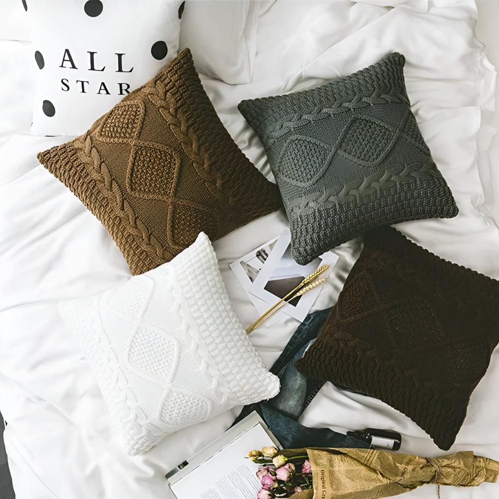 Braided Knit Cushion Covers