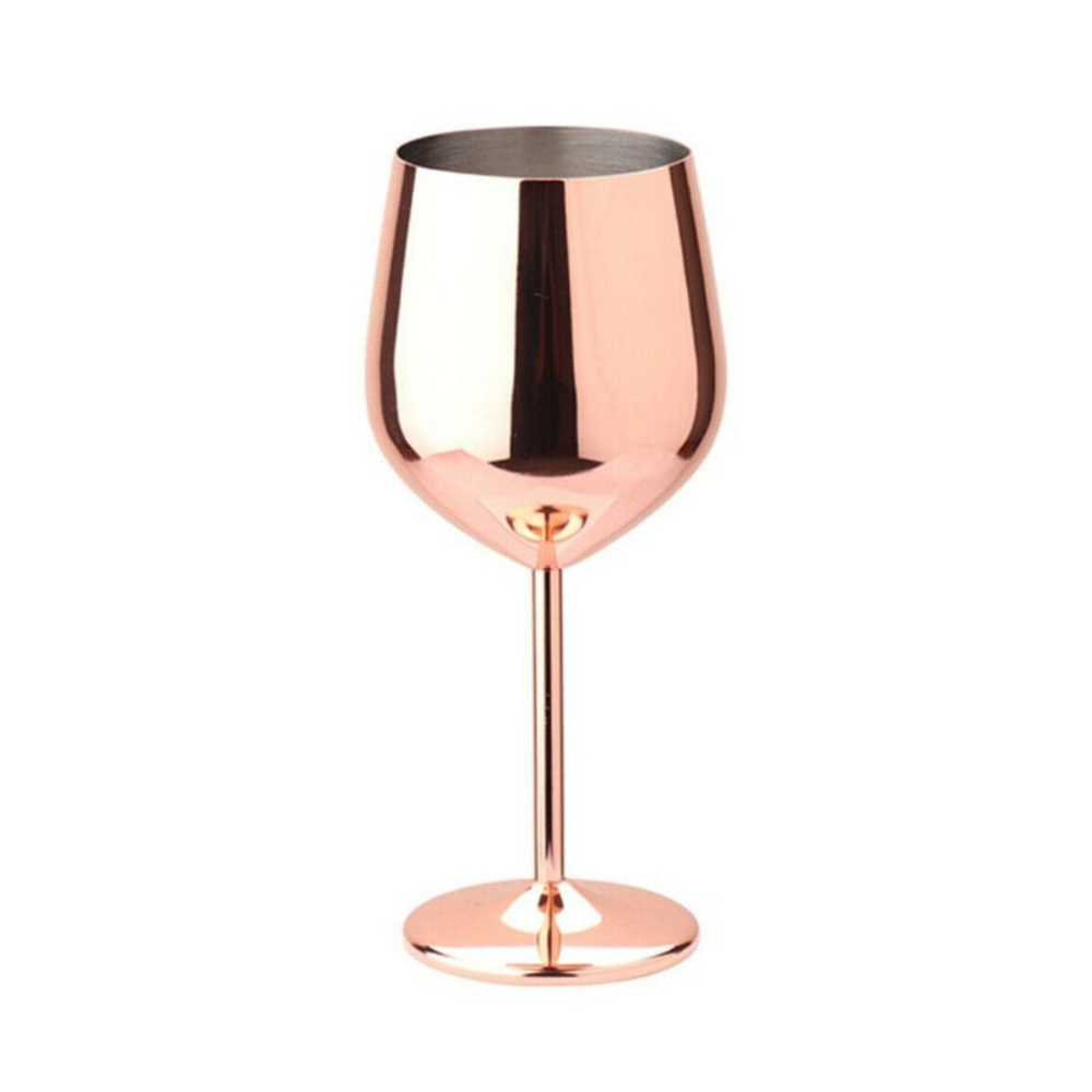 Modern Stainless Steel Opulent Wine Glass