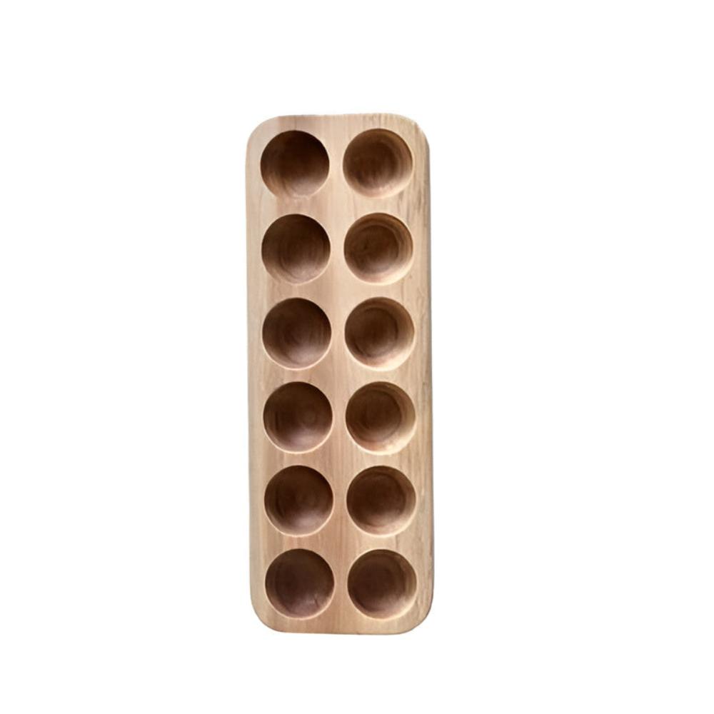 Premium Natural Wooden Egg Tray