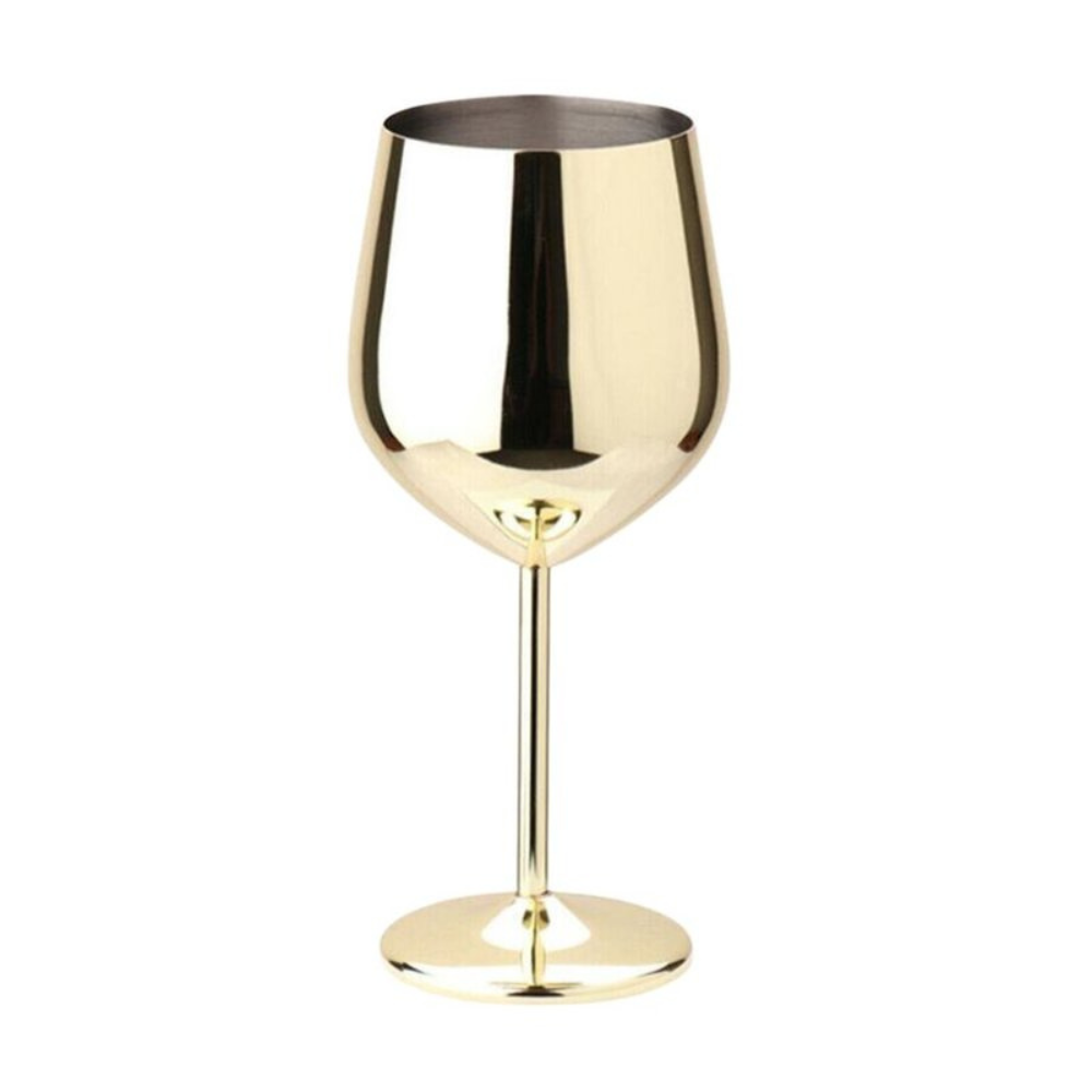 Modern Stainless Steel Opulent Wine Glass