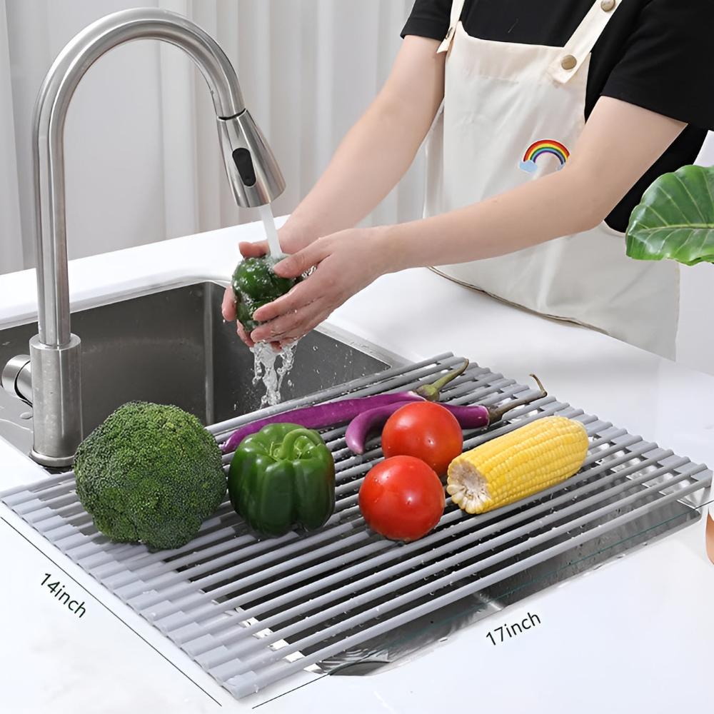 Collapsible Premium Stainless Steel Dish Drying Rack