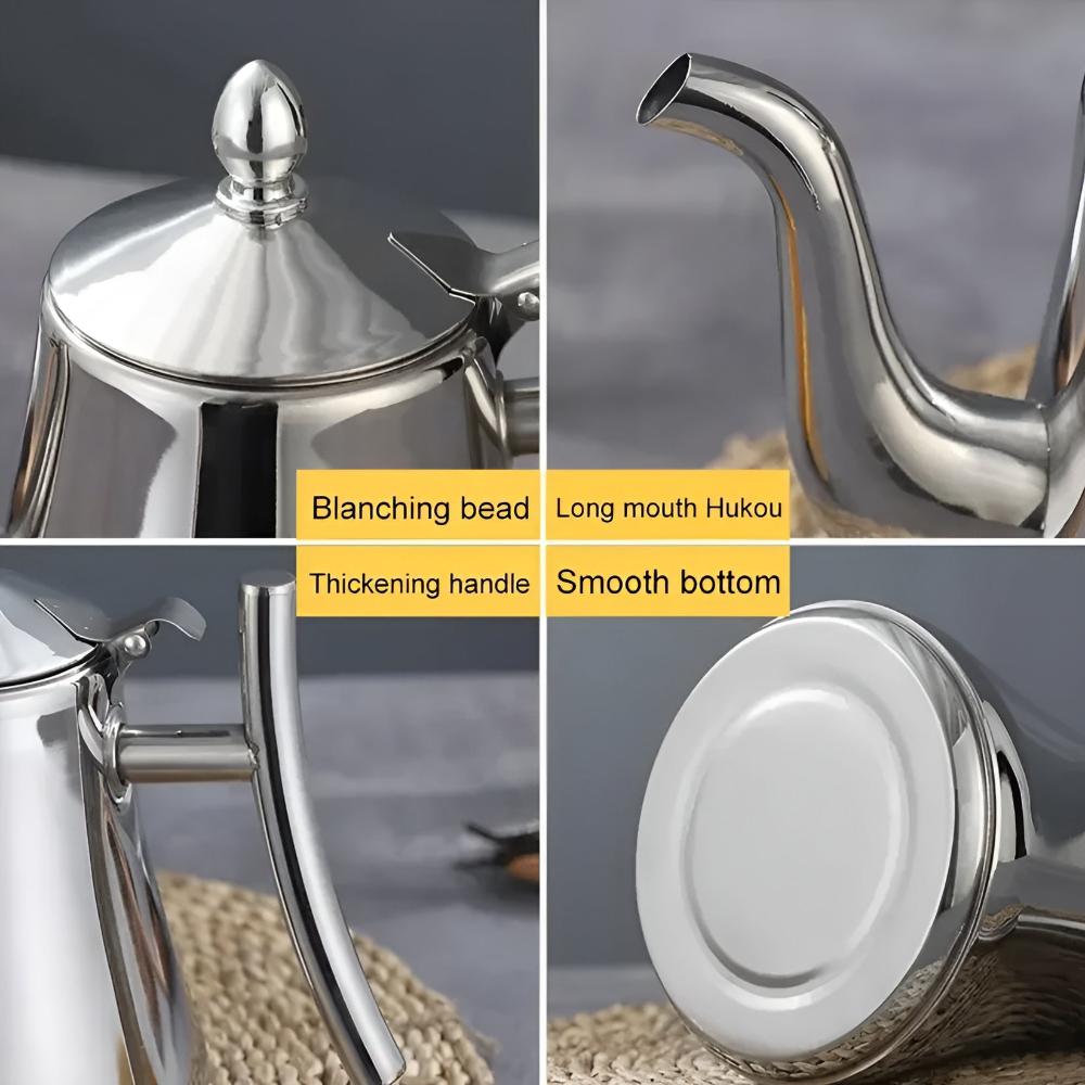 Refined Stainless Steel Filtered Kettle