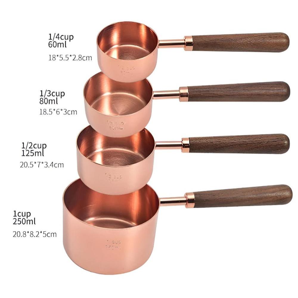 Premium Copper Ergonomic Measuring Set