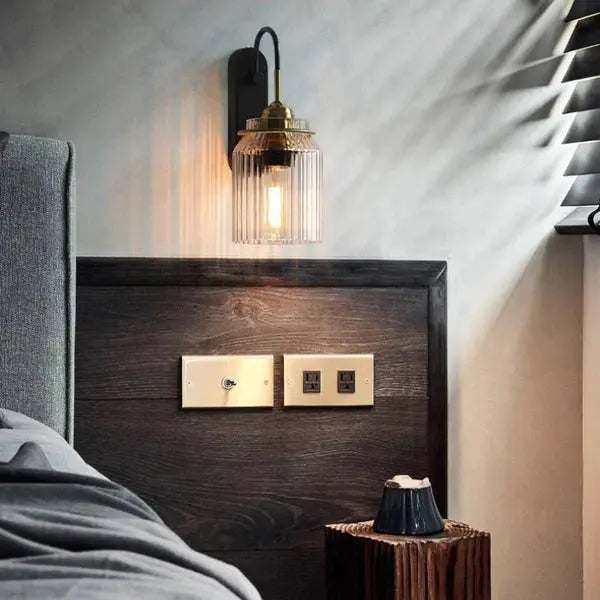 Luxurious Vintage Glass Wall Light