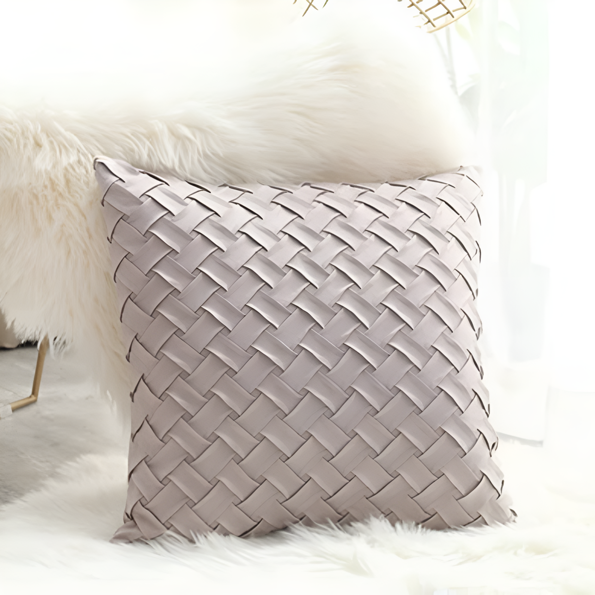 Luxe Basket Weave Cushion Covers