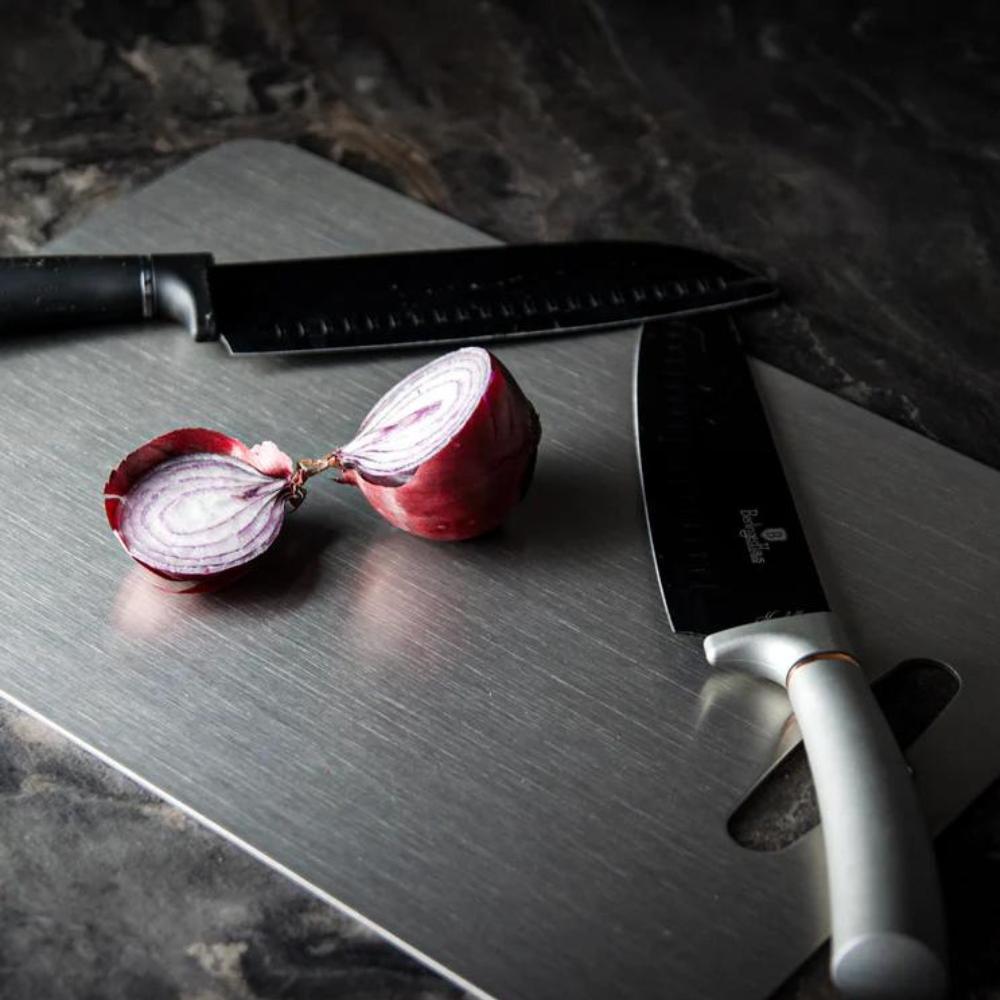 Premium Stainless Steel Heavy-Duty Cutting Board