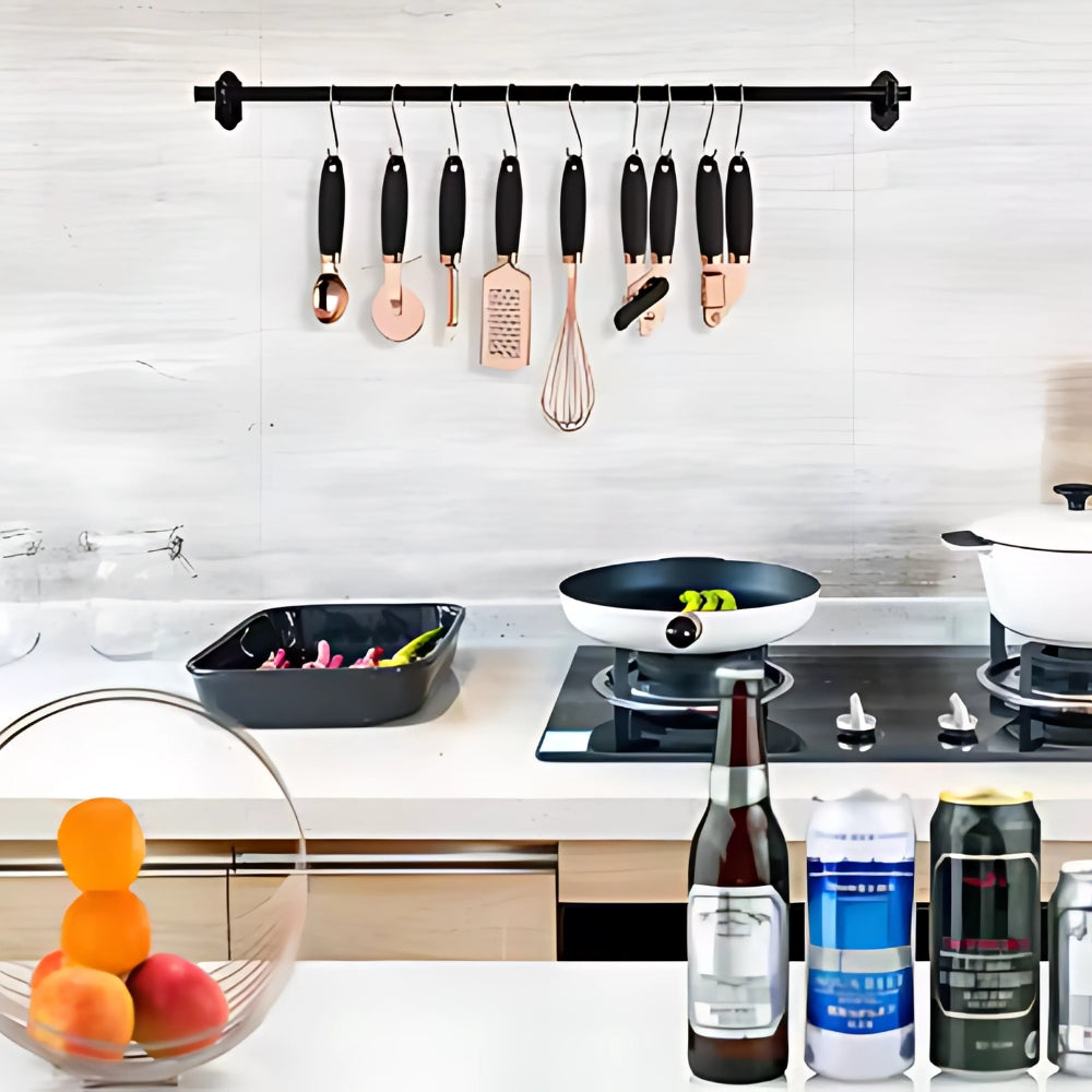 Premium Rose Gold & Silicone Kitchen Utensils | 7-Piece Set