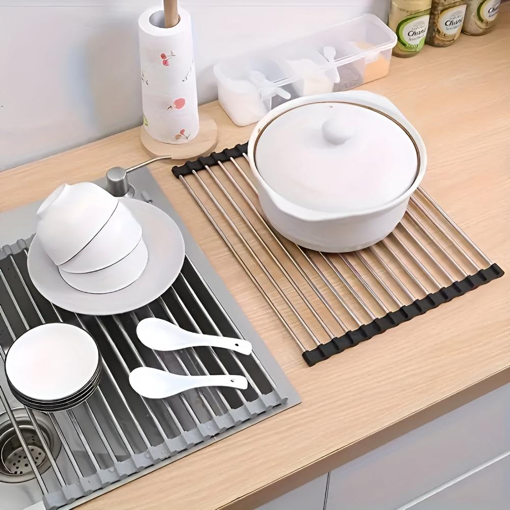 Collapsible Premium Stainless Steel Dish Drying Rack