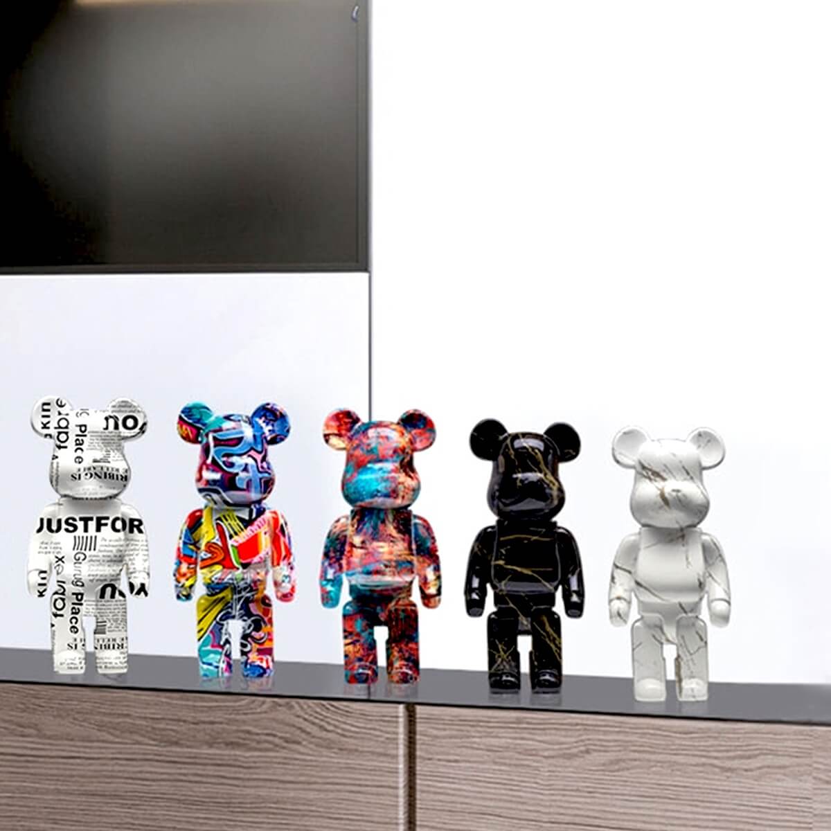 Graffiti Sculptural Bear Figure