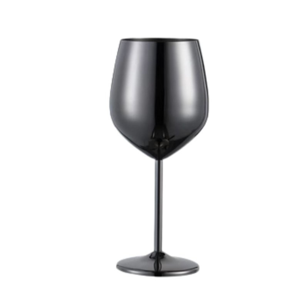 Modern Stainless Steel Opulent Wine Glass
