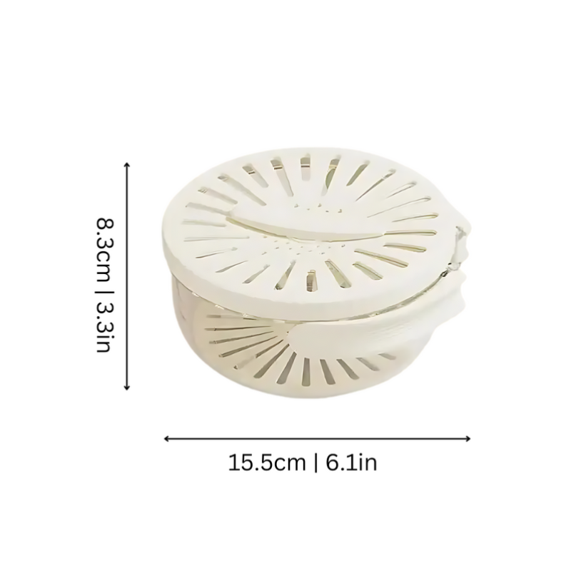 Multipurpose Drainer & Colander with Protective Lid | 2-in-1 Convenience