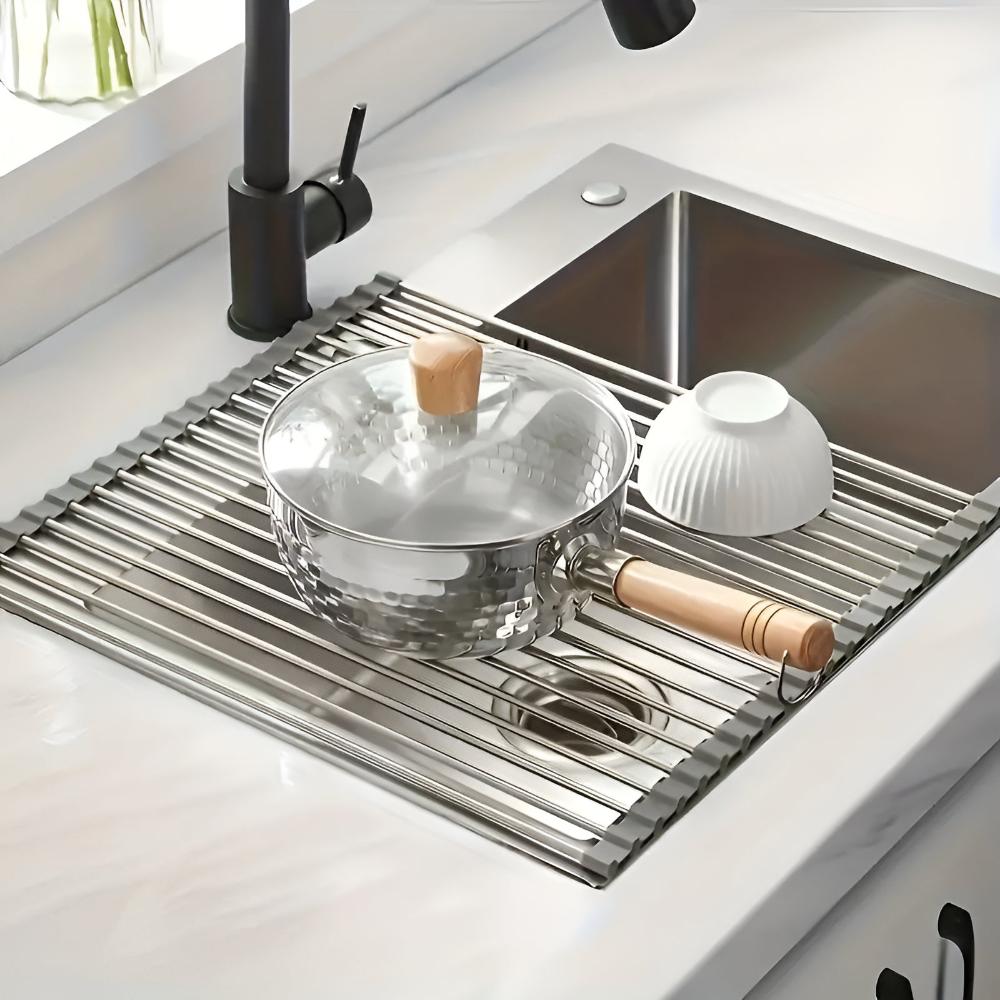 Collapsible Premium Stainless Steel Dish Drying Rack