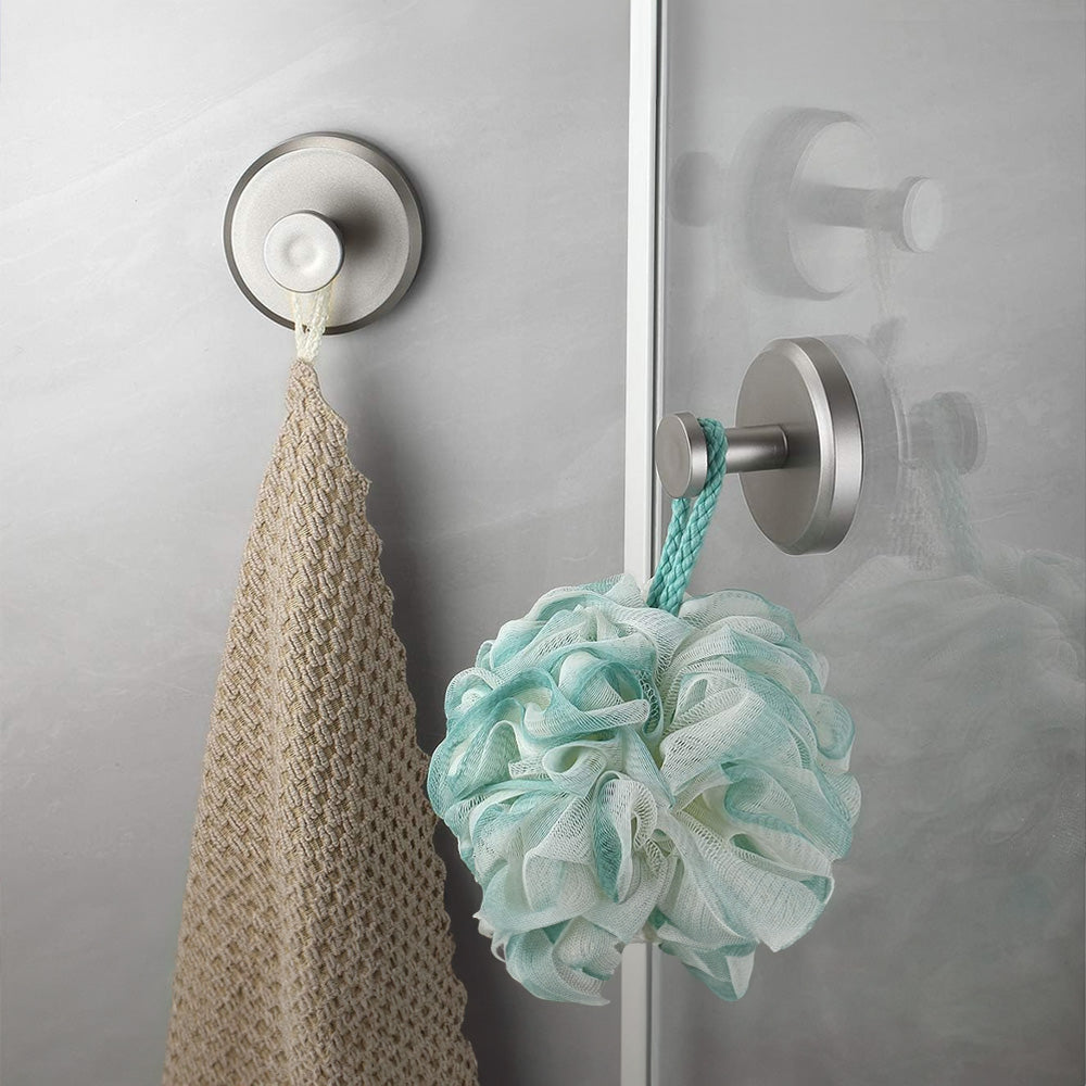 Premium Suction Cup Hooks for Bathroom | 2-Piece