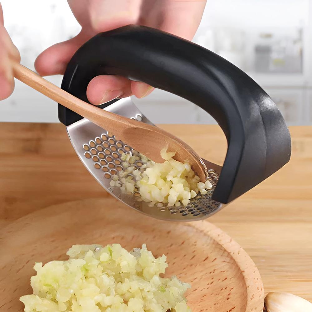 Premium Manual Stainless Steel Garlic Press Crusher