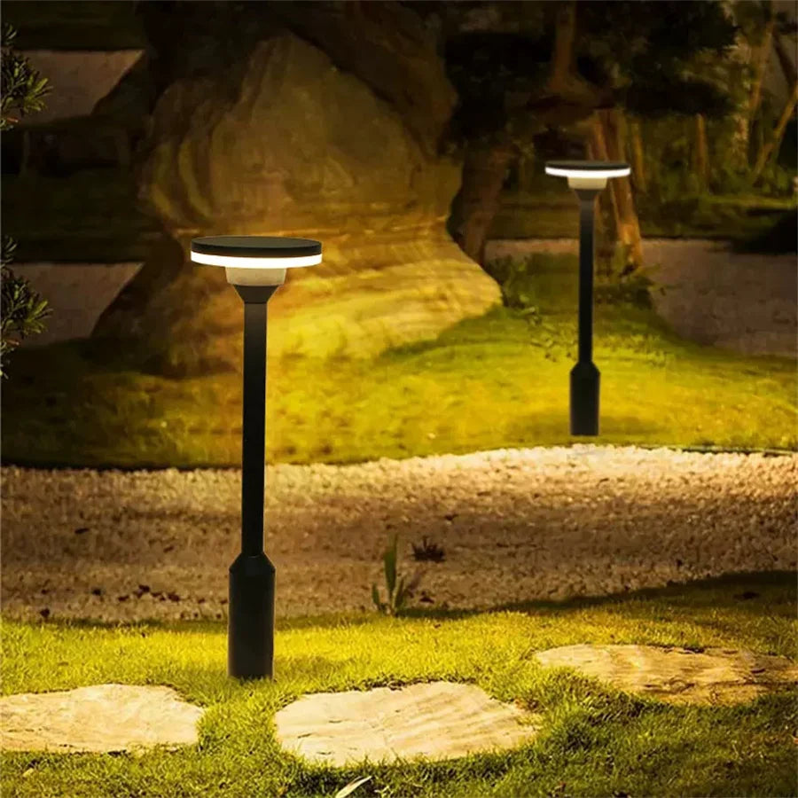 Minimalist Solar-Powered Pathway Light
