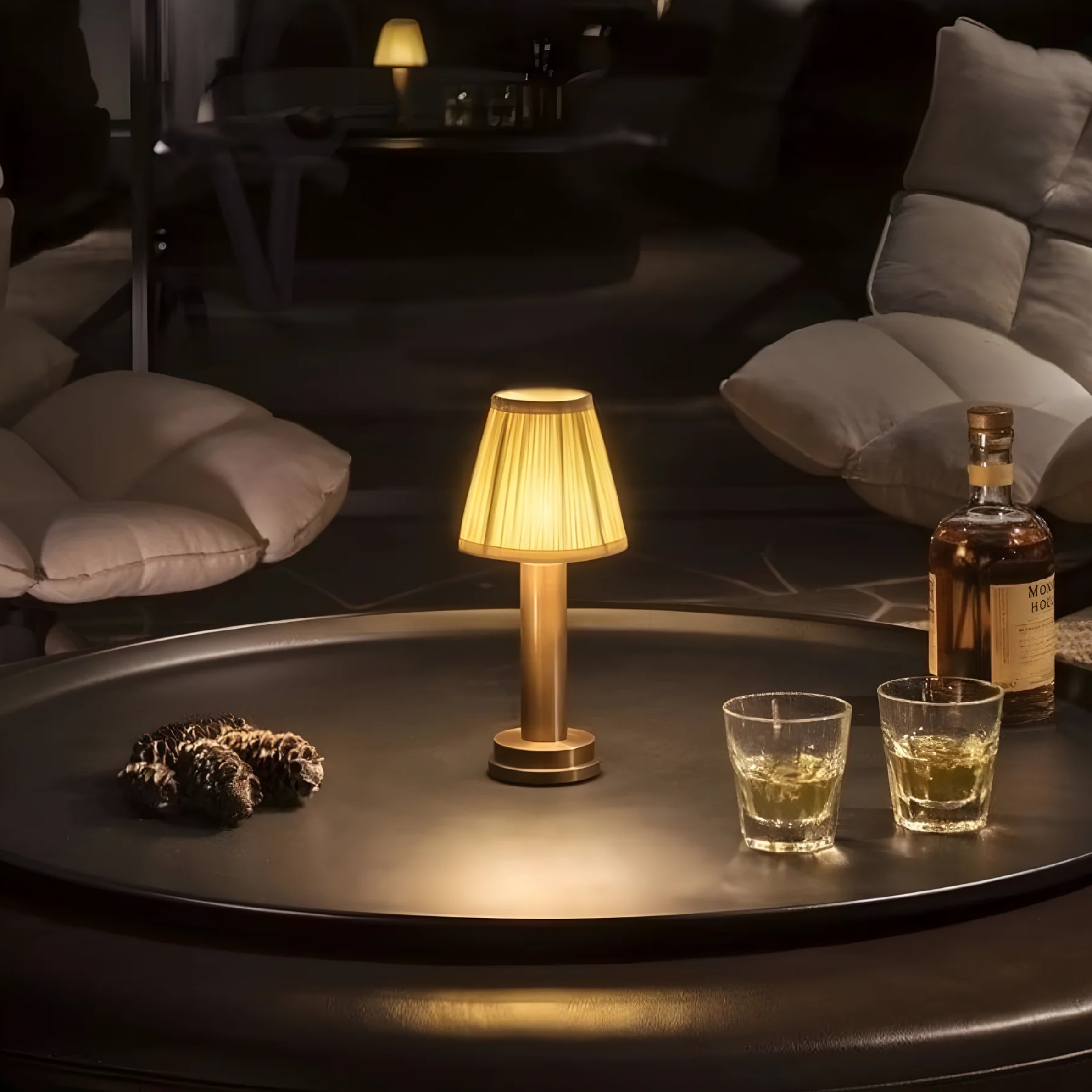 Timeless Elegance: Wireless Fabric Table Lamp