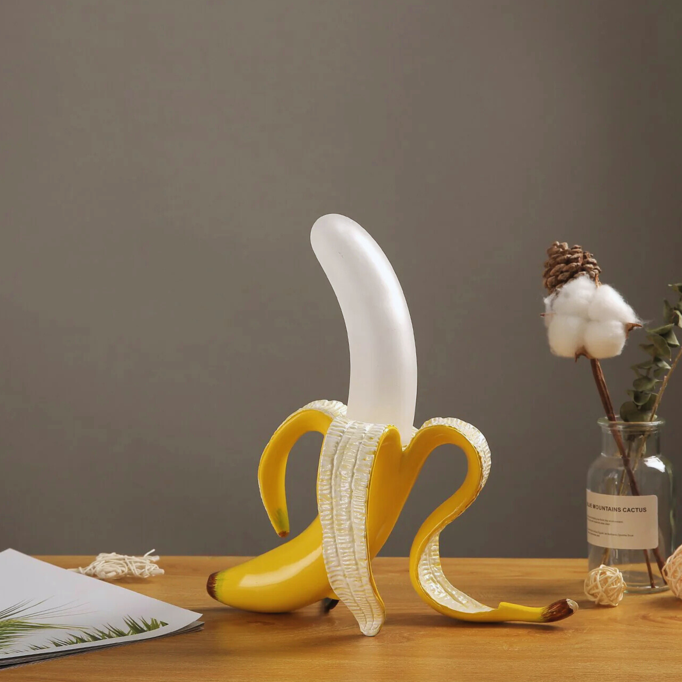 Finesse Banana Table Lamp in Art Deco Style
