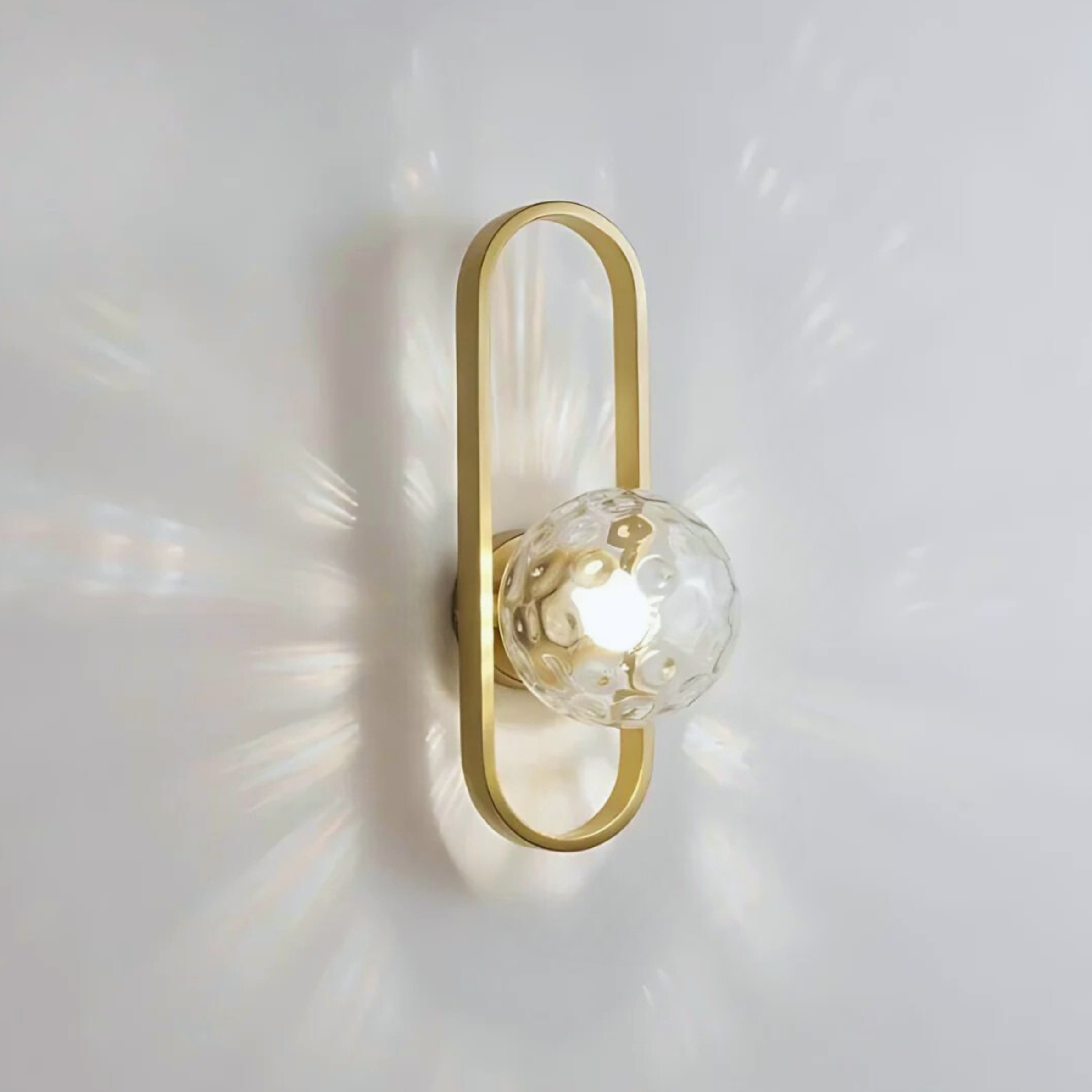 Minimalist Paperclip Shape LED Wall Light