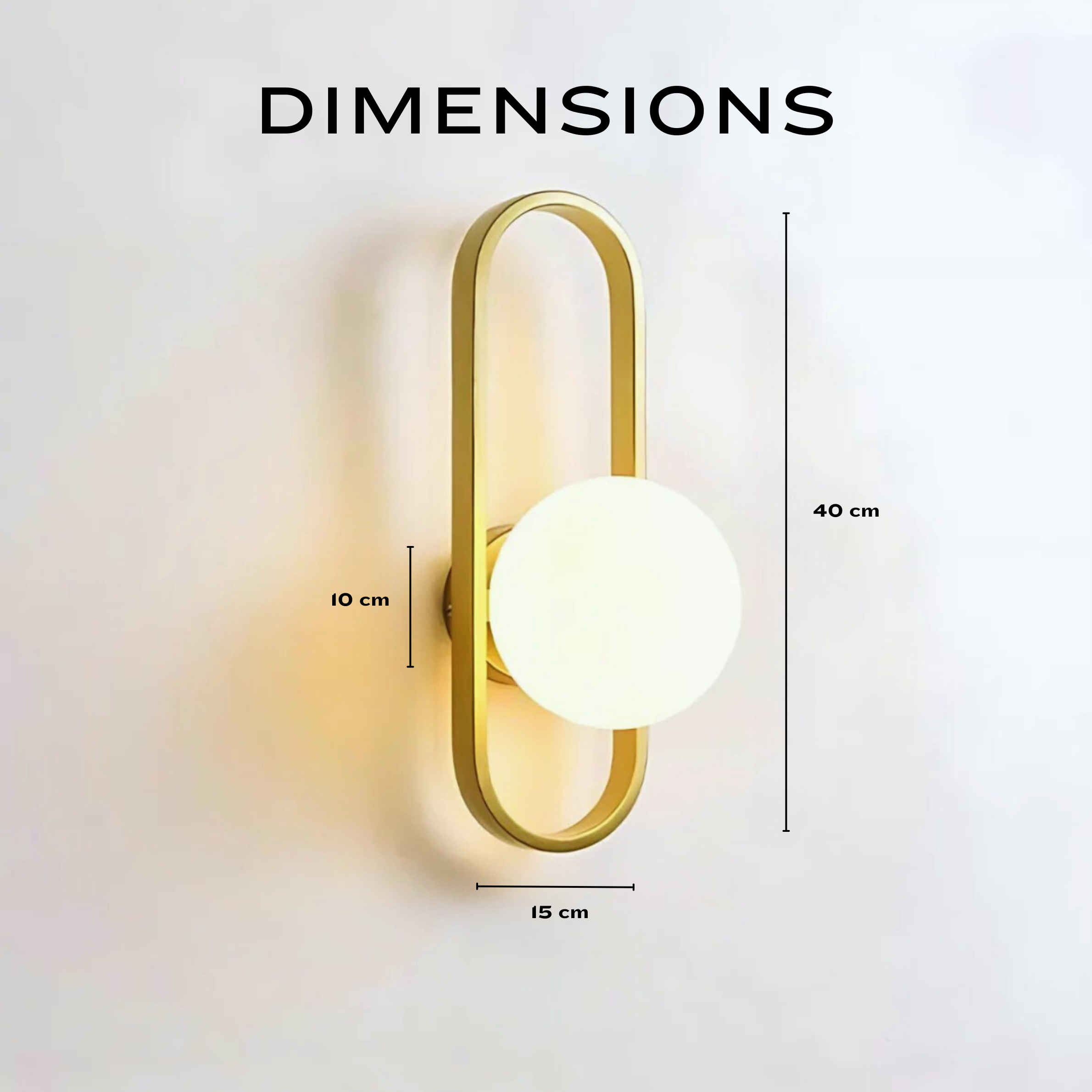 Minimalist Paperclip Shape LED Wall Light
