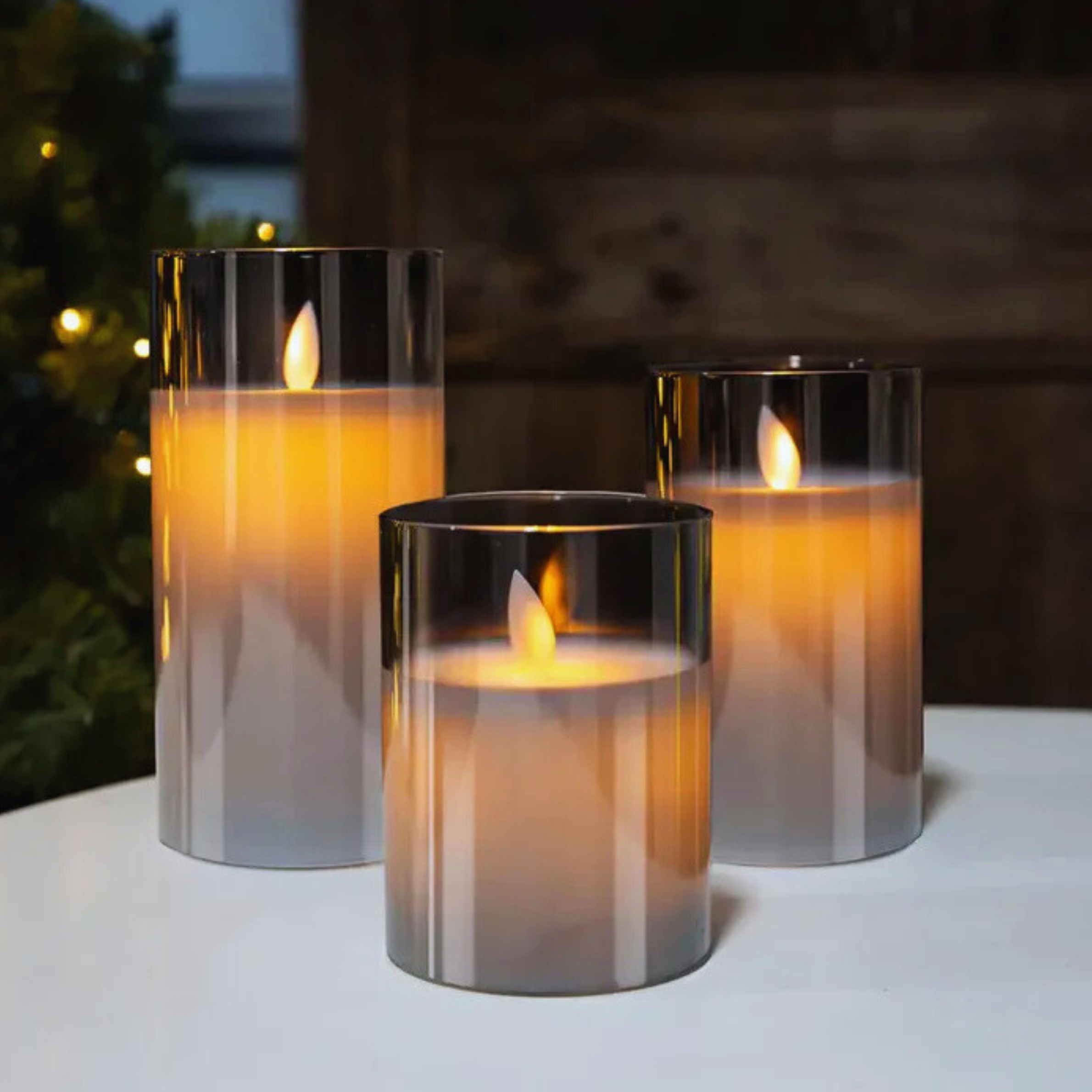3-Piece Realistic & Elegant Candle Lights